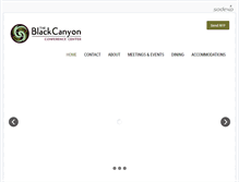 Tablet Screenshot of blackcanyonconferencecenter.com